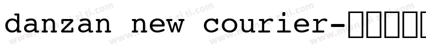 danzan new courier字体转换